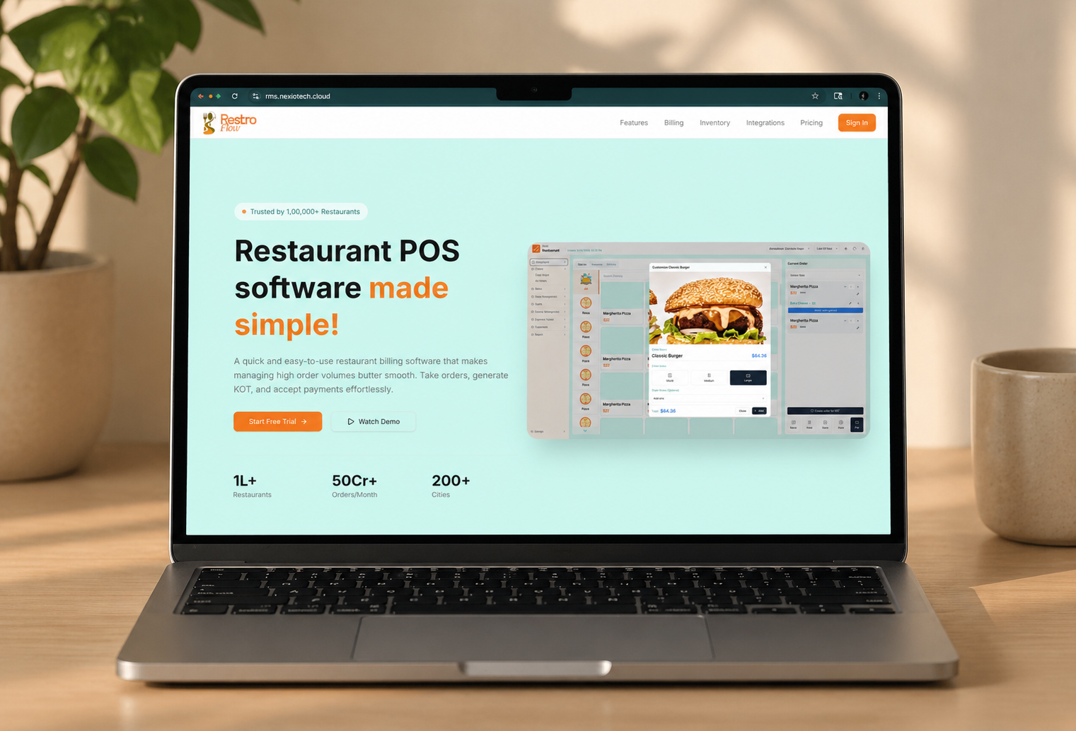 Restaurant POS case study preview